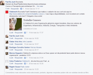 Odebrecht contratando para várias funções