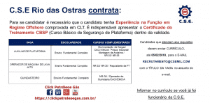 vacantes offshore en Macaé