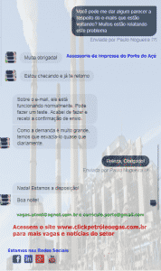 e-mails voltando porto do açú