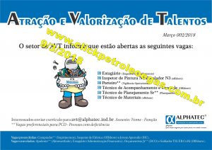vacantes offshore en alphatec Macaé