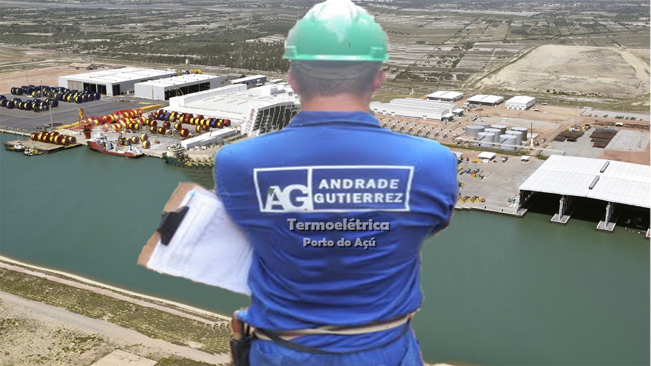 trabalho da andrade gutierrez em São João da Barra