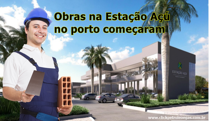 obras na estação açú iniciam