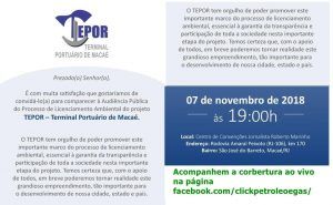 Obras Macaé Puerto Audiencia pública