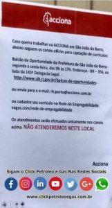 ACCIONA PORTO DO AÇÚ VAGAS