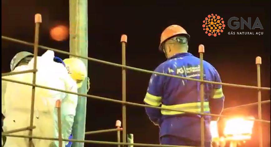 Obras termoelétrica GNA Açú