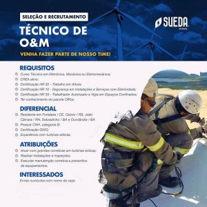 SUEDA VAGAS ENERGIA RENOVÁVEL NORDESTE