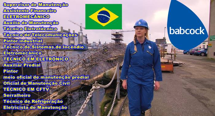 Babcock vagas Brasil SP RJ ES MG DF