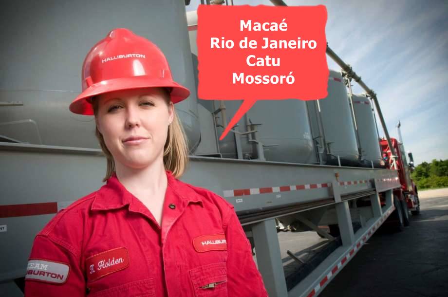 Halliburton Macaé Rio Catu Mossoró vagas estágio técnico engenharia