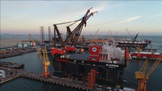 Offshore embarcação guidastes