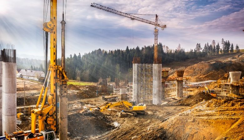 Obra de construção vaga alojamento emprego