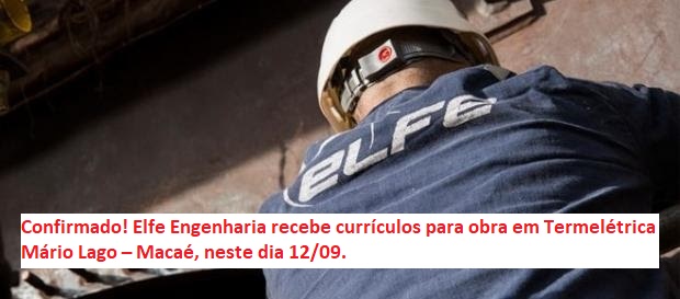 vagas em Termelétrica Mário Lago – Macaé