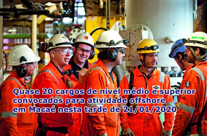 Para atender novos contratos em Macaé, Engeman anuncia às 14h30 grande processo seletivo de vagas offshore