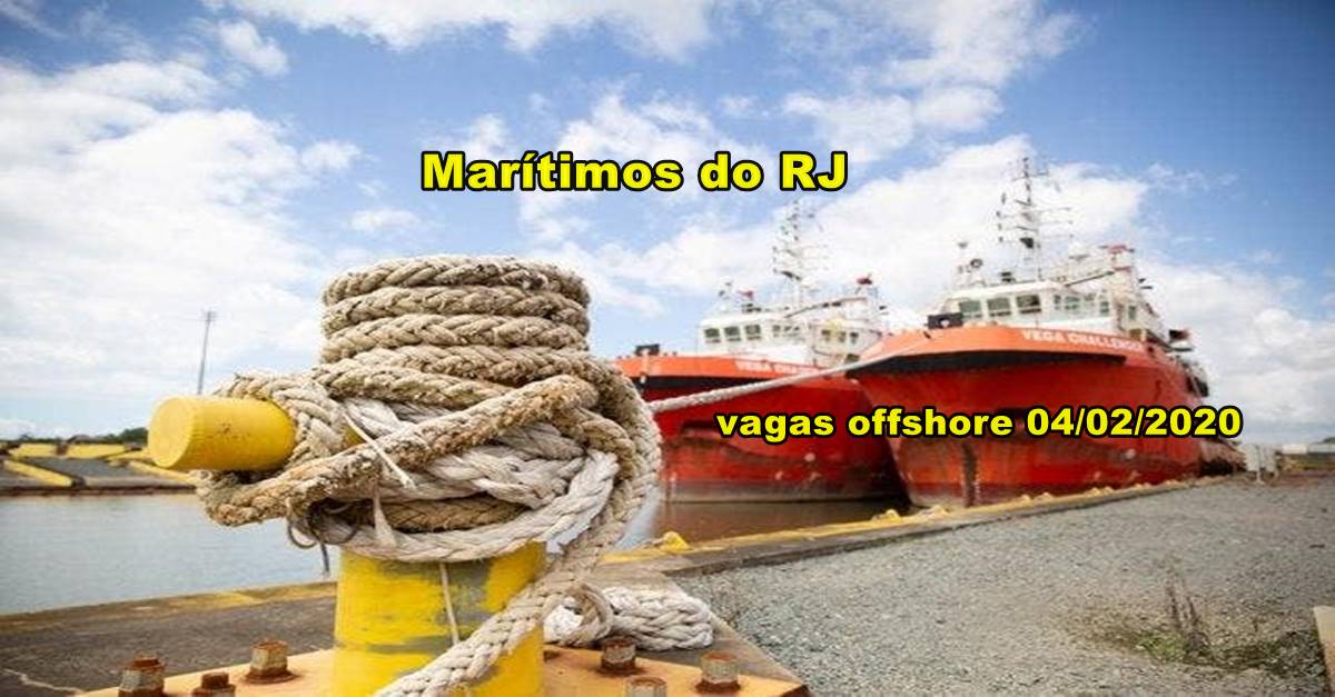 Vagas Offshore para profissional Marítimo no Rio de Janeiro