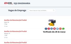 EQS ingeniería 28 de marzo, vacantes, empleo, construcción civil