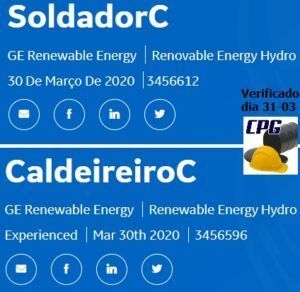 GE energía renovable, vacantes, soldador, calderero, 31 de marzo