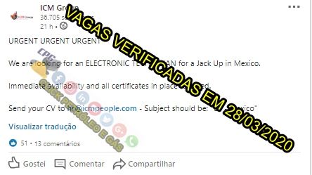 ICM Group convoca brasileños para vacantes de empleo offshore en plataforma Jack Up en México