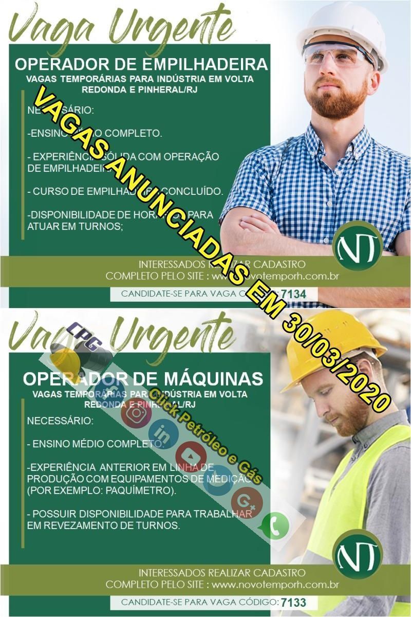 Vacantes de empleo en industria para Operador de Montacargas y de Máquinas hoy, 30 de marzo