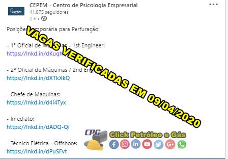 Vacantes de empleo en Macaé en las áreas técnicas y offshore para trabajar en una Multinacional del ramo petróleo y gas con enfoque en Perforación