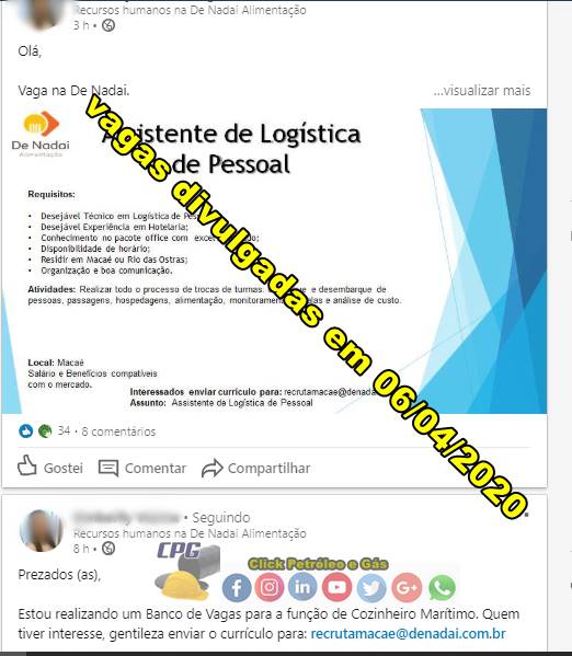 De Nadai inicia vacantes de educación básica y media para profesionales de Macaé y Río das Ostras hoy, 6 de abril