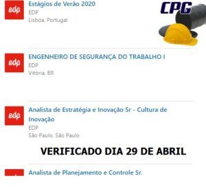 edp, estágio, portugal, vagas de emprego, energia elétrica