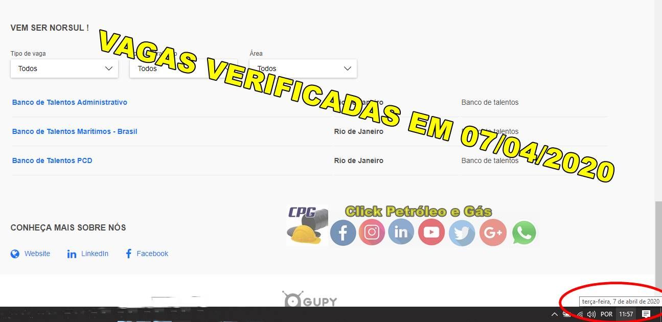 Registro de currículum NORSUL