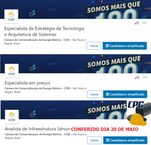 CCEE 20 de mayo, vacantes de empleo, são paulo, energía eléctrica