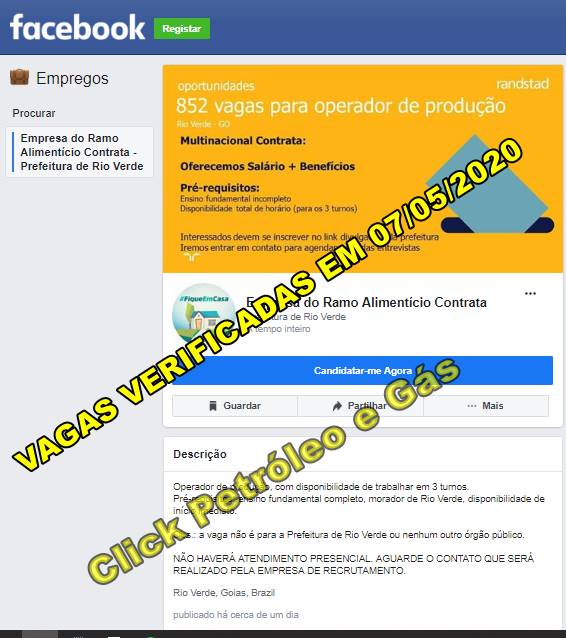 Multinacional abre 852 vacantes de empleo para educación fundamental en la función de Operador de Producción, hoy 07 de mayo