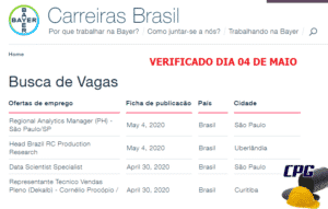 bayer 04 de maio, vagas de emprego