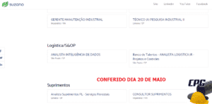 suzano, 20 de mayo, empleo, técnico, industrial