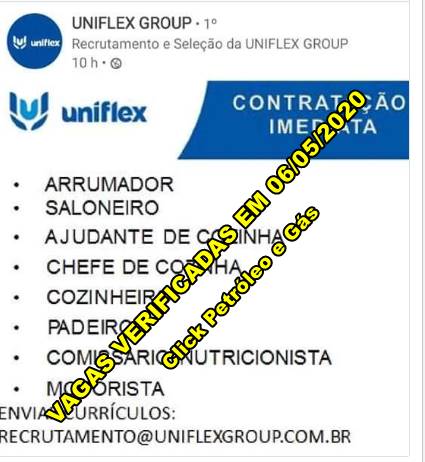 Muchas vacantes de empleo para atender el sector de apoyo marítimo offshore, en este día 6 de mayo Muchas vacantes de empleo para atender el sector de apoyo marítimo offshore, en este día 6 de mayo