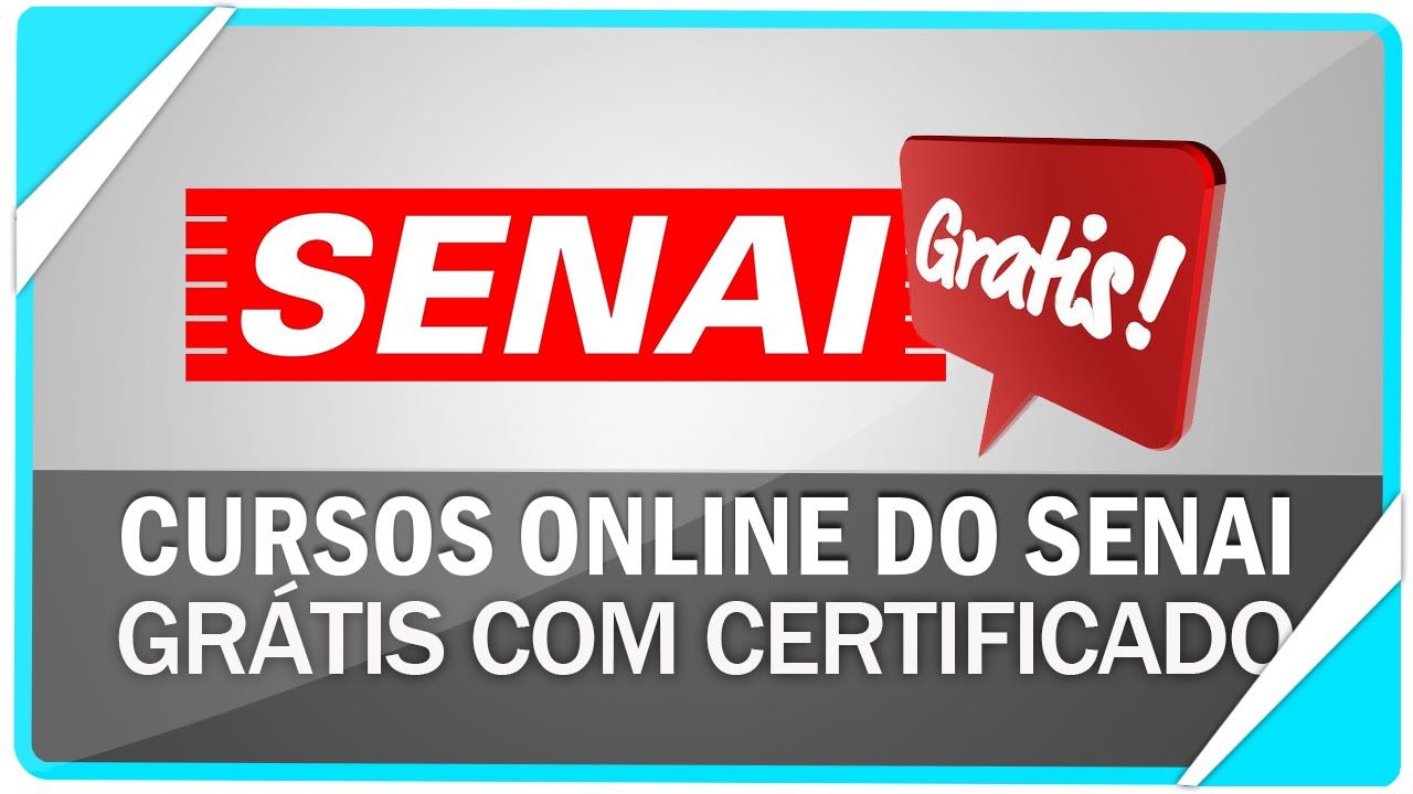 Senai disponibiliza cursos online e gratuitos neste dia 31