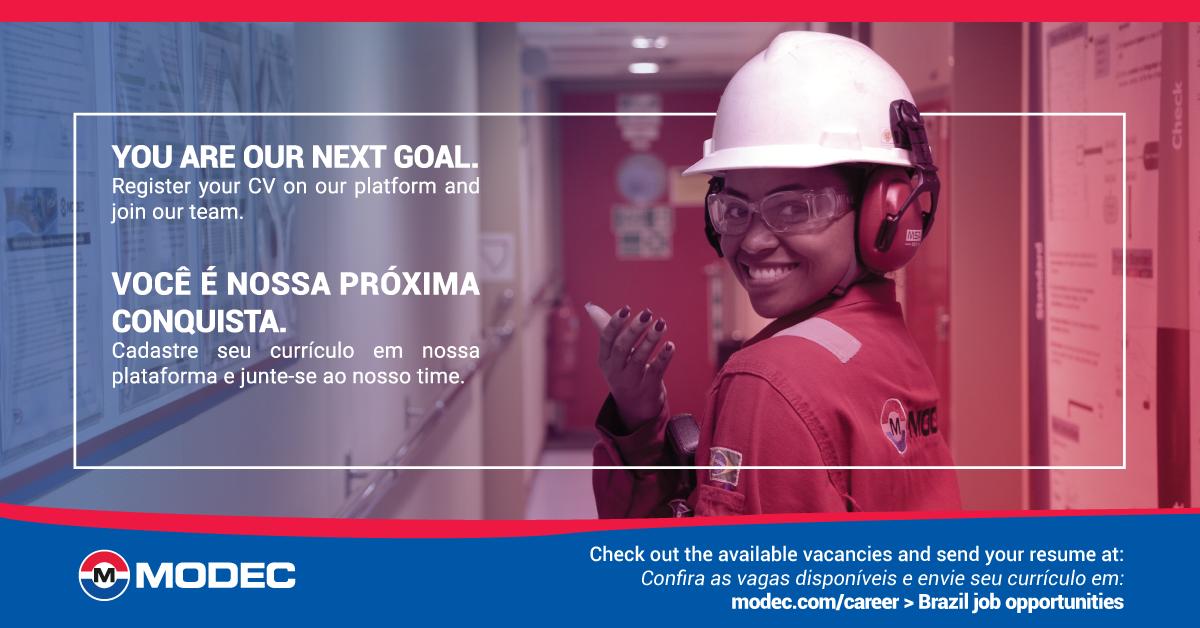 Cadastro de currículo Modec com muitas vagas offshore e onshore para trabalhar em contratos de óleo e gás no Brasil, China, Singapura e México