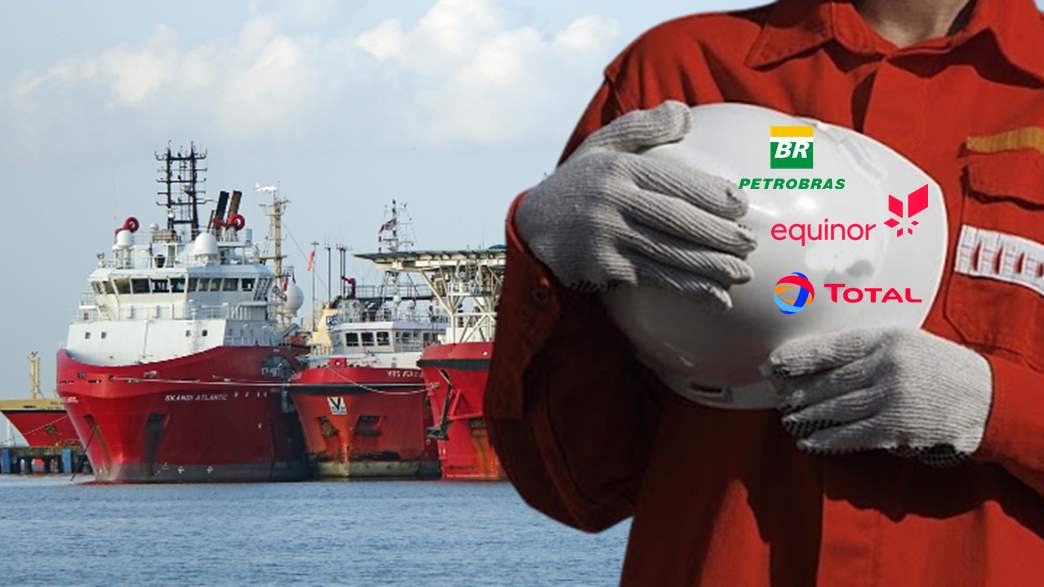 Petrobras Equinor Total embarcações navio offshore petrolífera