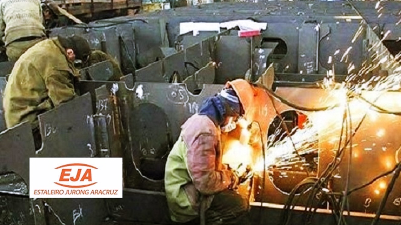 Estaleiro de construção naval Jurong Aracruz abre vagas em cursos gratuitos de Solda, Elétrica e Administrativo, no Programa de Aprendizagem Industrial