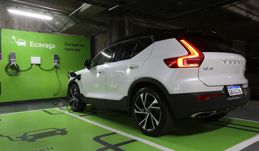 Actualmente Brasil tiene aproximadamente 500 Eletropostos públicos y semipúblicos