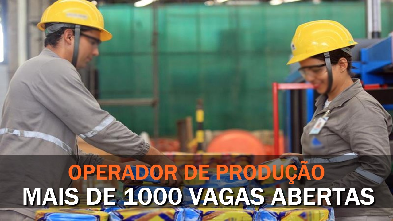 Emprego - operador de produção - ensino fundamental - ensino médio - vagas - sp - rj - mg