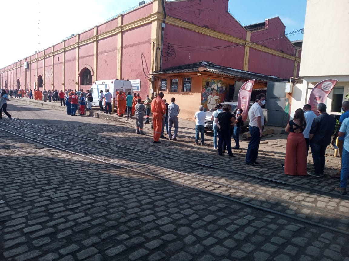 Portuários vacinados no Rio de Janeiro
