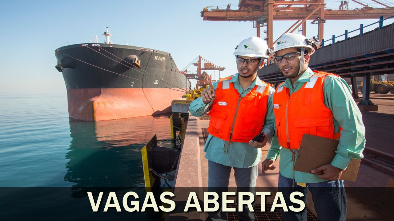 emprego - Vale - mineração - home office - mineradora - ferro - rj - mg - sp - pe - sem experiência