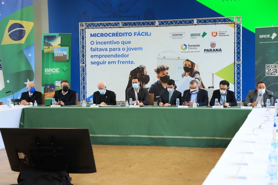 Gobernador Carlos Massa Ratinho Junior lanza Programa de Microcrédito para Jóvenes Emprendedores. Foto: José Fernando Orura