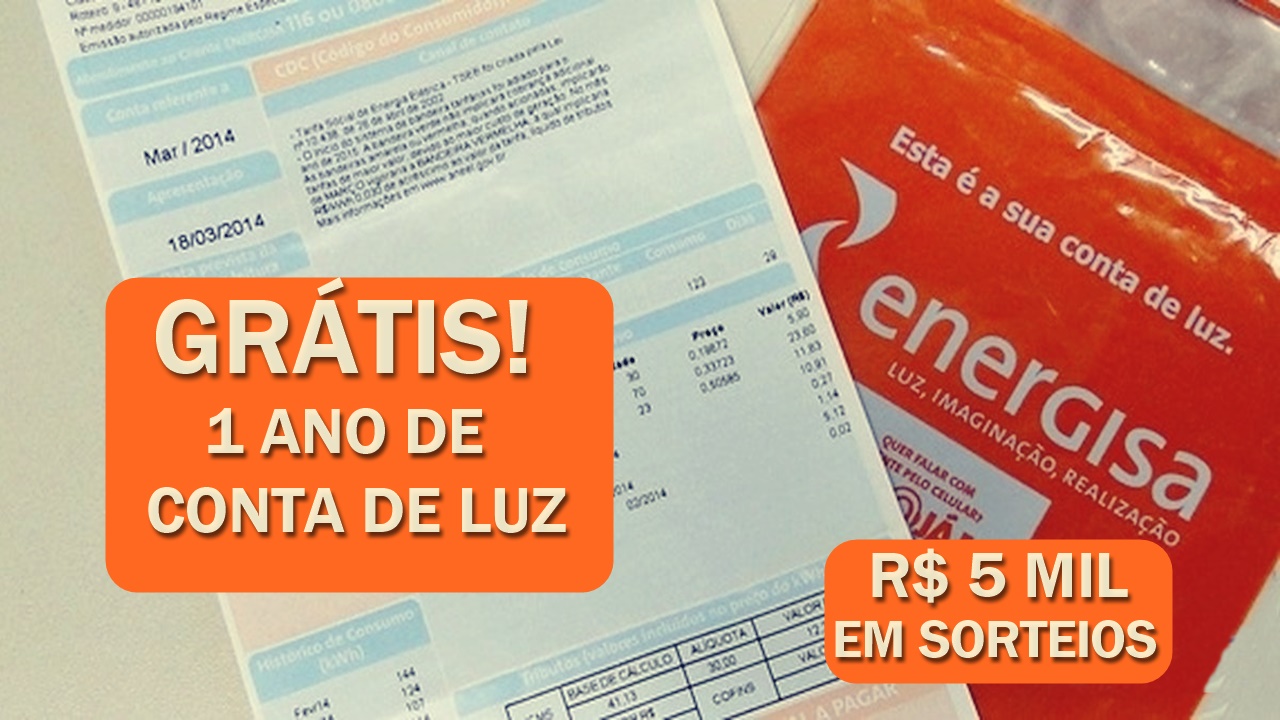 energisa - conta de luz - preço - conta de luz grátis - promoção - sorteio