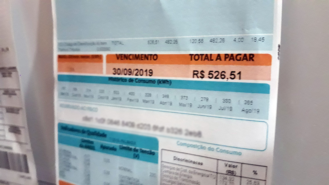 Conta de luz - luz - termelétricas