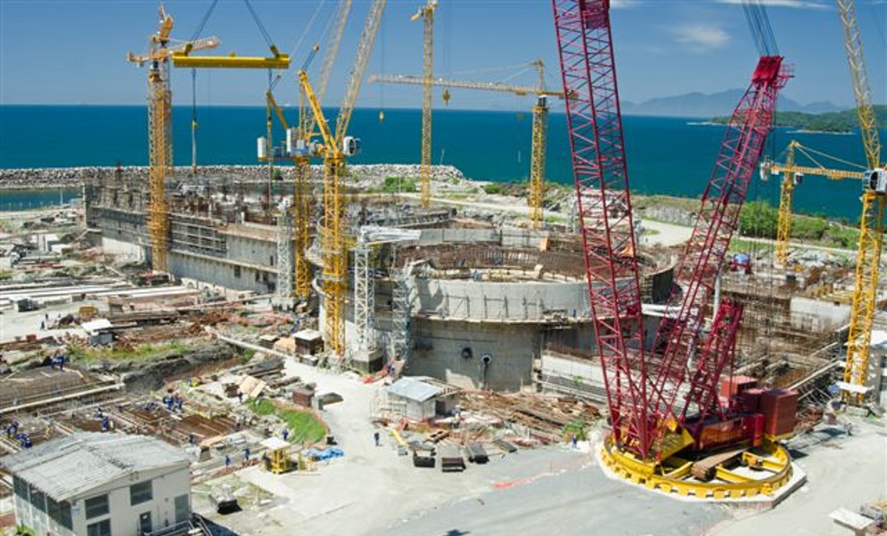 Angra 3 Usina de Energia Nuclear em Angra dos Reis em construção