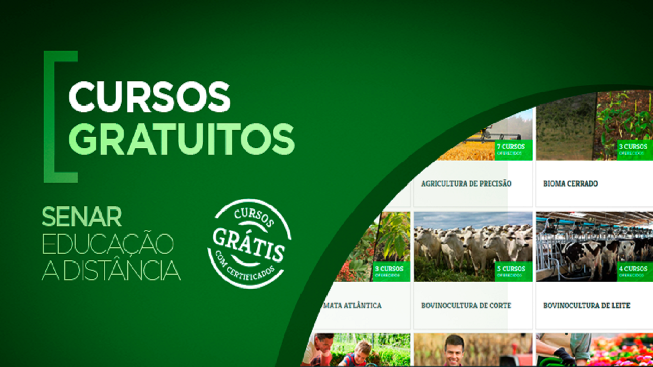Senar - Agronegócio-Fruticultura-e-Zootecnia - cursos técnicos - cursos online - cursos gratuitos