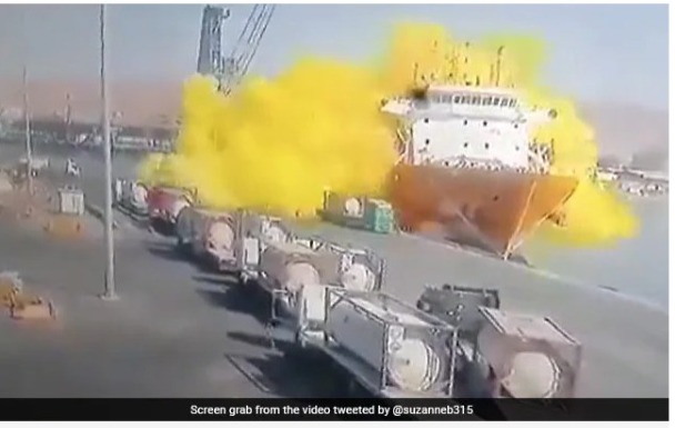 Acidente com clpro em contêiner em Aqaba deixa ao menos 13 mortos - Fonte: NDTV