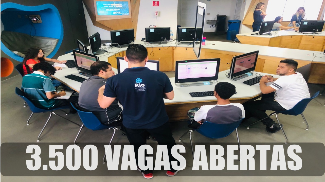 cursos gratuitos e online - tecnologia - rio de janeiro - vagas