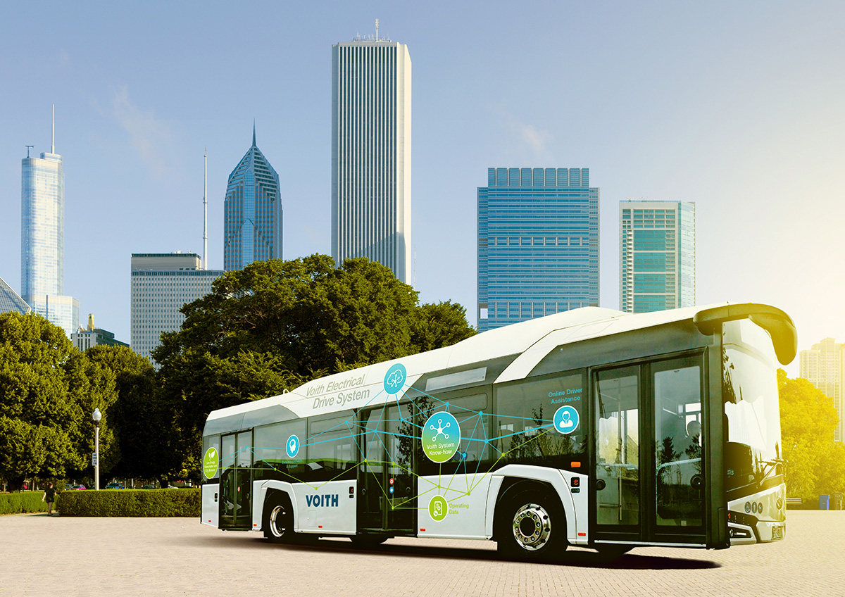 A utilização da tecnologia Mild Hybrid da Voith nos sistemas de transmissão em veículos elétricos permite que parte da energia de frenagem seja convertida e utilizada pelos próprios automóveis, garantindo mais eficiência nesse processo.