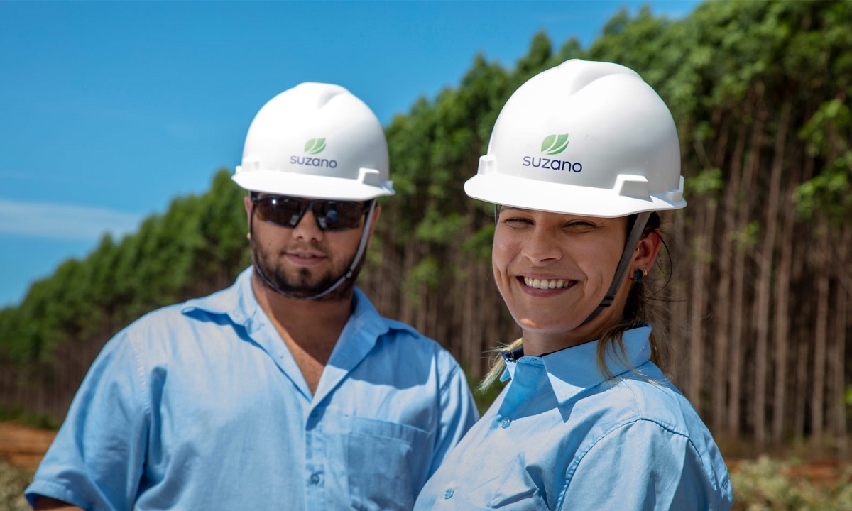 Celulose, operários, obra