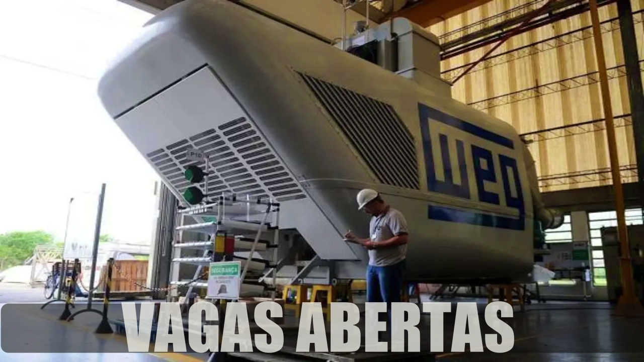 WEG - turbinas - motores elétricos - geradores - emprego - técnico - engenheiro - estágio - operador