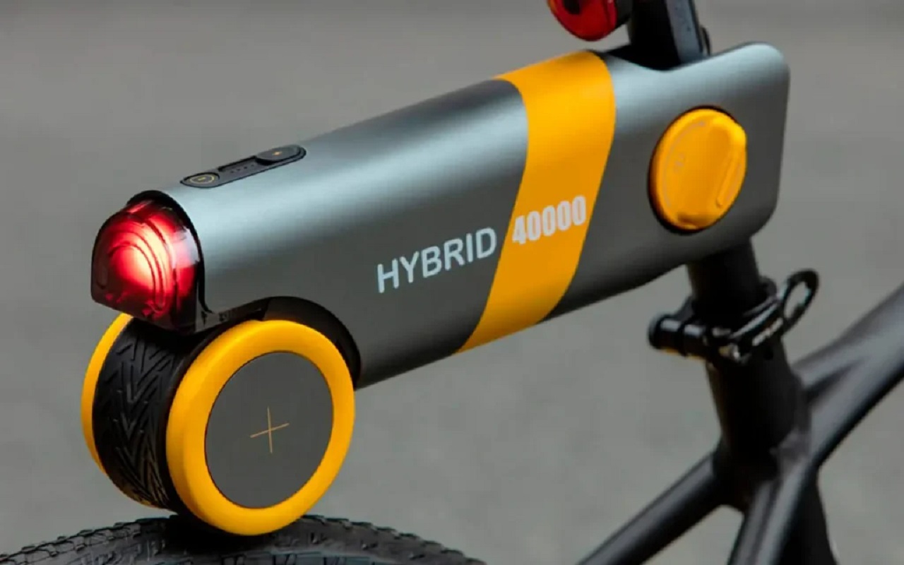 kit de conversão que transforma qualquer bicicleta em elétrica