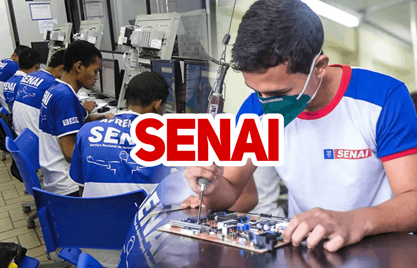 SENAI abre 78 vagas em cursos gratuitos com bolsas de R$ 1.400 por mês e certificado de conclusão